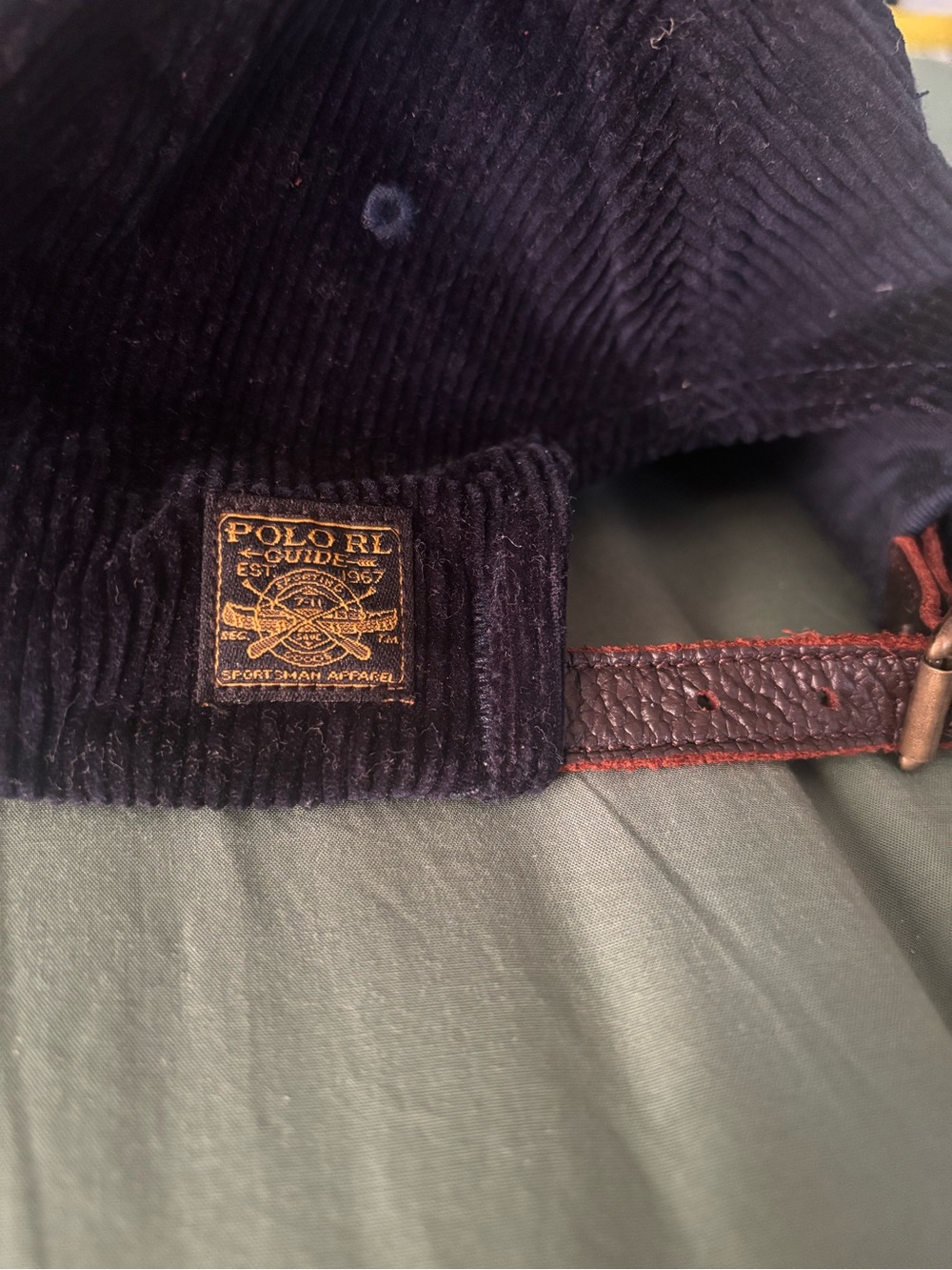 Polo by Ralph Lauren Corduroy hat in Navy - Picture 3 of 8